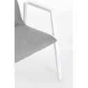 Sedia con braccioli Odeon bianco-grigio Bizzotto dettaglio