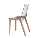 Sedia Natural Zebra antishock trasparente Scab vista