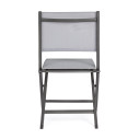 Sedia pieghevole Elin antracite LH32 Bizzotto