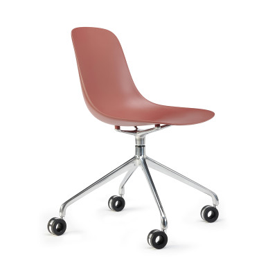 Pure Loop Mono sedia girevole con ruote