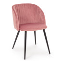 Sedia Queen Velvet blush Bizzotto vista