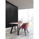 Sedia Queen Velvet grigio cadetto Bizzotto ambientazione