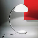 Serpente bianco lampada da terra Martinelli Luce ambientazione