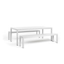 Set Rio bench Alu Nardi bianco