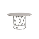Set Tavolo Daisy Ø130 e 4 Poltrone Daisy Rope Vermobil vista tavolo