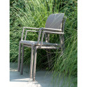 Set tavolo Rio 140 con 4 poltrone Riva Nardi Outdoor ambientazione