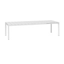 Set Tavolo Rio 140 con 6 poltrone Riva dettaglio tavolo Rio bianco
