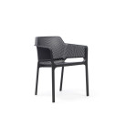 Set Tavolo Rio 140 con 6 sedie net dettaglio sedia Net antracite