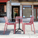 Set tavolo Rio 140 con 8 poltroncine Doga Armchair Nardi ambientazione