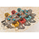Set tavolo Rio 140 con 8 sedie Net Multicolor Nardi ambientazione