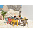 Set tavolo Rio 140 con 8 sedie Net Multicolor Nardi ambientazione
