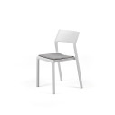 Set tavolo Rio 210 con 10 sedie Trill bistrot Sedia Bianco con cuscino