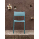 Set tavolo Rio 210 con 6 sedie Trill bistrot Ambientazione Trill ottanio
