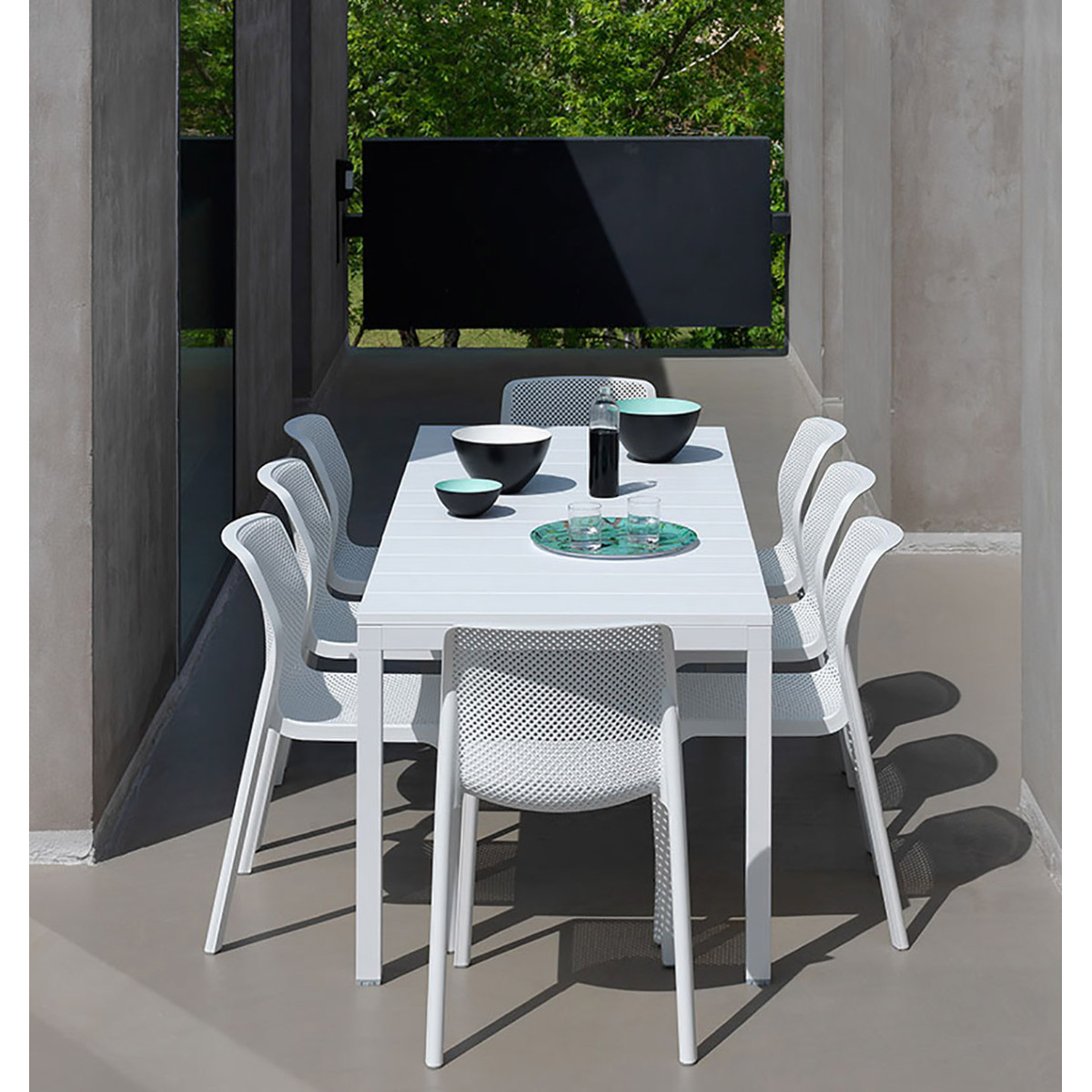 Set tavolo Rio 210 con 6 sedie Bit