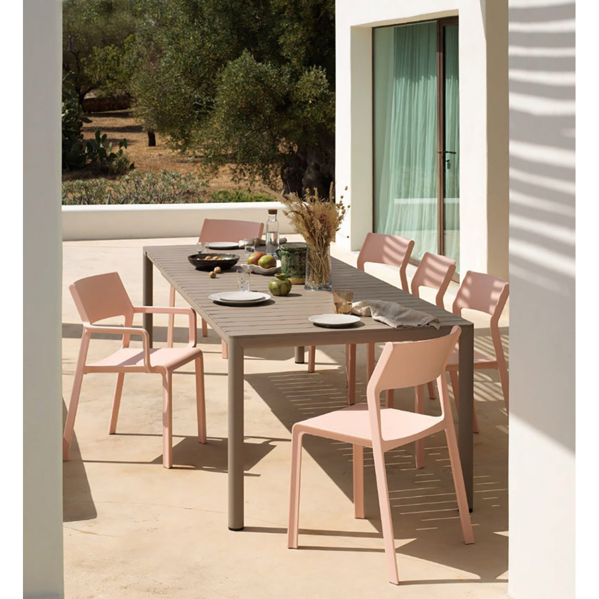 Set tavolo Tevere 210 Extensible con 6 Trill bistrot