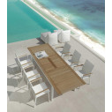 Set Tavolo Timber 156 con Poltroncine Timber ambientazione