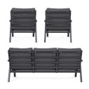 Set3 Salotto Truman antracite Bizzotto vista