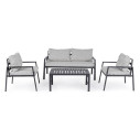Set4 Salotto Lorillard New antracite Bizzotto vista