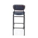 Sgabello bar Debbie blu vintage Bizzotto vista