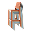 Sgabello Emi H.75 Scab Design Impilabile