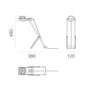 Artemide Sintesi Lampada da tavolo dimensioni