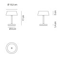 Sister Light Wi-Fi Mini Pro lampada da tavolo Oro Zafferano dimensioni