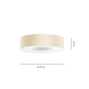 Skin Lampada da soffitto Axolight dimensioni