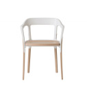 Steelwood Chair Sedia con braccioli in faggio naturale Magis vista