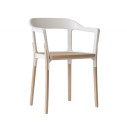 Steelwood Chair Sedia con braccioli in faggio naturale Magis vista