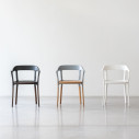 Steelwood Chair Sedia con braccioli in faggio naturale Magis vista