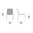 Straw 23 Sedia Gervasoni dimensioni