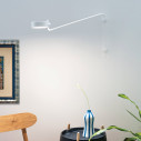 Super O Pro lampada da parete con braccio Bianco Zafferano ambientazione