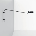 Super O Pro lampada da parete con braccio Nero Zafferano vista