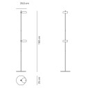 Super O Pro lampada da terra 2 luci Bianco Zafferano dimensioni