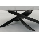 Tavolino Artistico 07.76 Bontempi Casa Base Acciaio Laccato Nero opaco