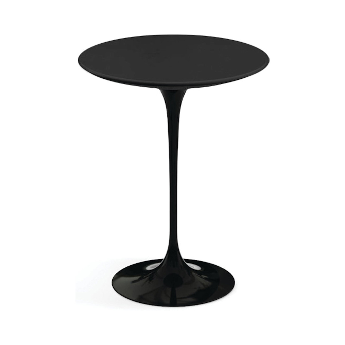 Knoll Saarinen Tavolo Rotondo Tulip Ø 41 H 52 Laminato Nero