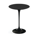 Knoll Saarinen Tavolo Rotondo Tulip Ø 41 H 52 Laminato Nero vista