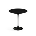 Knoll Saarinen Tavolo Rotondo Tulip Ø 51 H 52 Laminato Nero vista