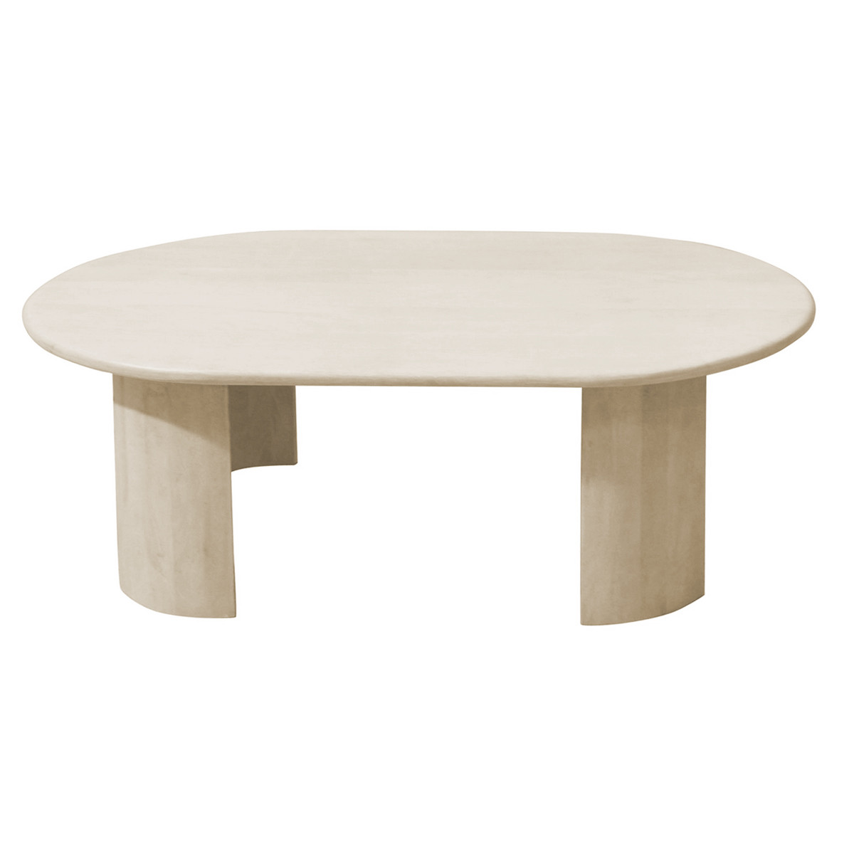 Tavolino Orlando ovale naturale 130x80