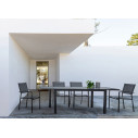 Tavolo allungabile Hilde 160/240x90 antracite Bizzotto ambientazione