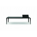Tavolo Chef 52.27 Bontempi Casa Piano Cristallo Laccato Nero lucido allunga