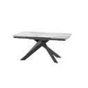 Tavolo Ciclone 160 Allungabile rettangolare Target Point dettaglio piano arabescato