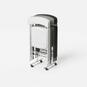 Tavolo consolle Marvel Plus 90 con 6 sedie Piper e carrellino 0/412.comp carrello Pezzani