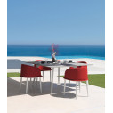 CleoSoft Alu Tavolo da pranzo 150 x 150 Talenti Outdoor ambientazione