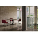 Knoll Saarinen Tavolo Tulip 198x121 Laminato Nero ambientazione