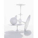 Knoll Saarinen Tavolo Tulip Lounge Ø 107 H 65 Laminato Bianco vista