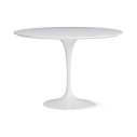 Knoll Saarinen Tavolo Tulip Lounge Ø 107 H 65 Laminato Bianco vista