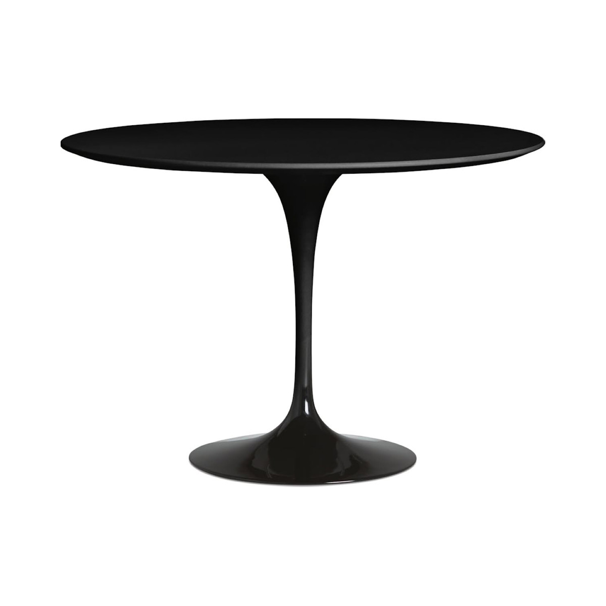 Knoll Saarinen Tavolo Tulip Lounge Ø 107 H 65 Laminato Nero
