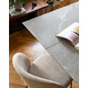 Tavolo Ellisse CB4858-R 200 Connubia dettaglio piano ceramica Arenaria