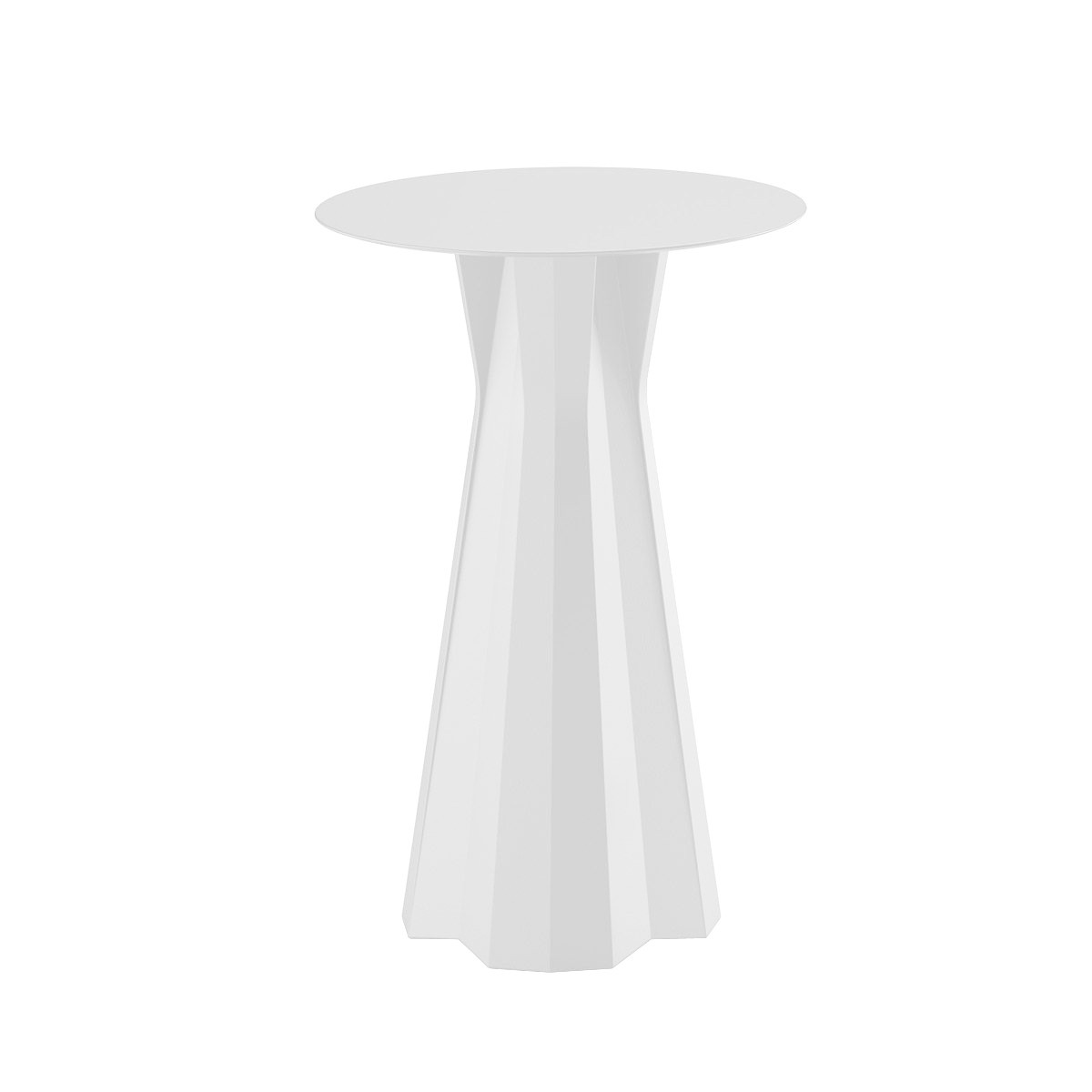 Tavolo alto Frozen Ø 60 Piano bianco